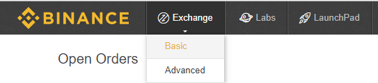 trade on binance website
