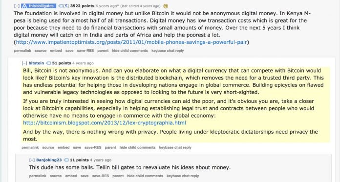 Bill Gates Says Crypto