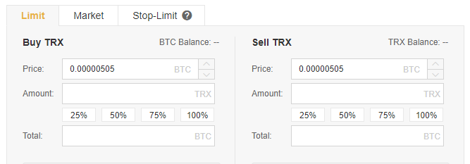 buy tron on binance