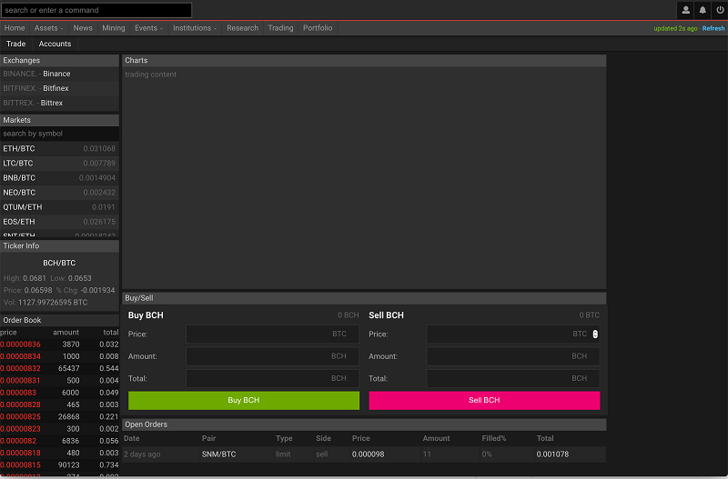 Cryptocontrol Announces Launch of Awaited Trading Terminal