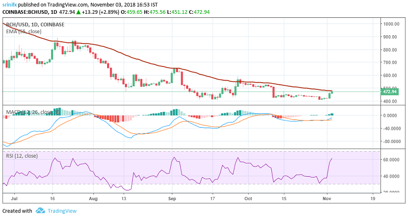 Bitcoin Cash price prediction and technical analysis 3rd November 2018