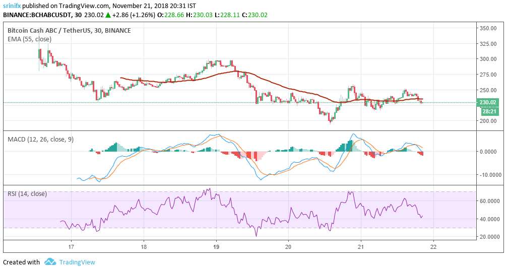 Bitcoin cash price prediction and technical analysis 22nd November 2018 1