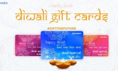 Koinex launches India's first ever Crypto Gift Cards for Diwali