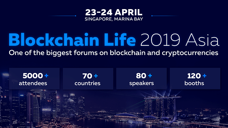 Global forum Blockchain Life 2019 in Singapore