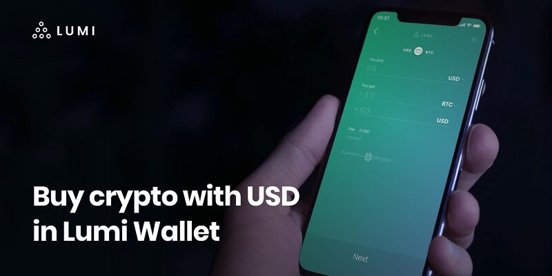 Buy Bitcoin with credit card easily in Lumi Wallet