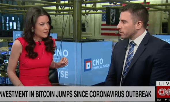 Bitcoin jumps since coronavirus outbreak